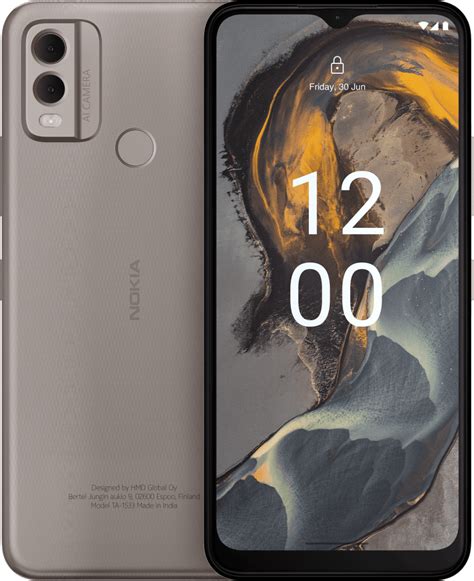 Nokia C22 with a long-lasting battery and body