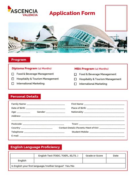 Application Form Format 的图像结果