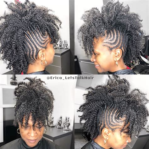 Natural hair Mohawk 4c braids | Mohawk braid styles, Braided mohawk ...