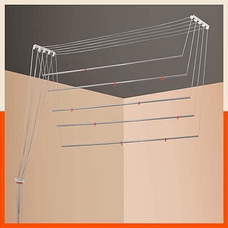 Bathla Mobidry Exa Stainless Steel Ceiling Cloth Dryer | Compact Design ...