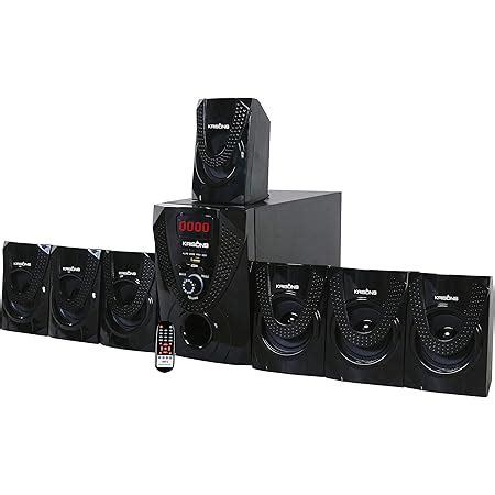 KRISONS Red Blast 7.1 Multimedia Speaker |App Controlled, Bluetooth ...