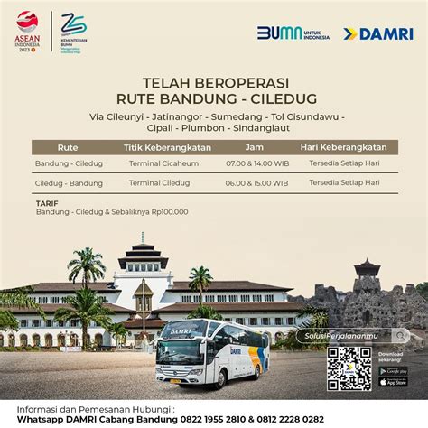 DAMRI Buka Rute Baru Bandung – Ciledug (Cirebon), Ini Cara Pesan Tiketnya – jabarekspres.com