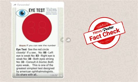 Fact Check: No, eye test cannot be done through red dot