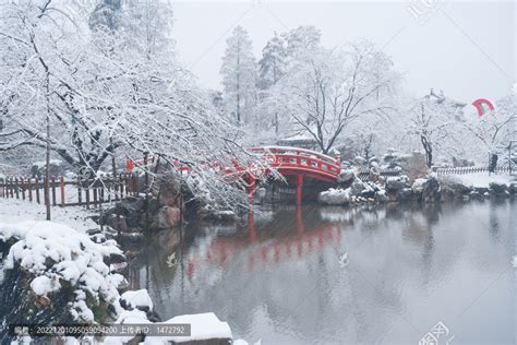 武汉东湖磨山风景区冬季雪景,国内旅游景点,旅游景点,摄影素材,汇图网www.huitu.com