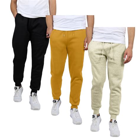 Galaxy by Harvic 3-Pack Mens Slim Fit Fleece Jogger Sweatpants (S-2XL ...
