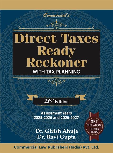 Buy Direct Taxes Ready Reckoner 2025 with Tax Planning By Dr. Girish ...