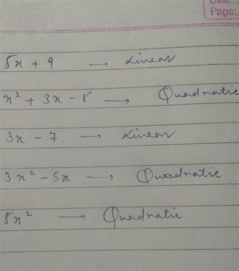 degree of a polynomial is 2 it is called d Activity: Classify the ...