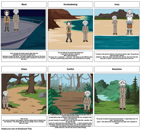 “The Most Dangerous Game” Kale Rumrill Storyboard