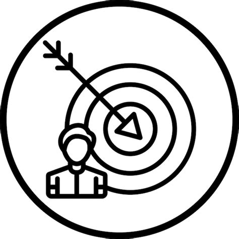 User target icon style | Premium Vector