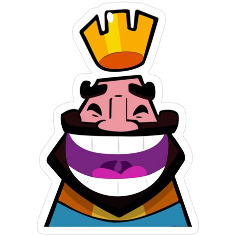 "Laughing King - Clash Royale Inspired Design" Sticker for Sale by ...