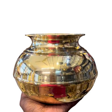 Handmade Bronze Pot (1 Litre) – Perfect for Water Storage, Flower Deco ...