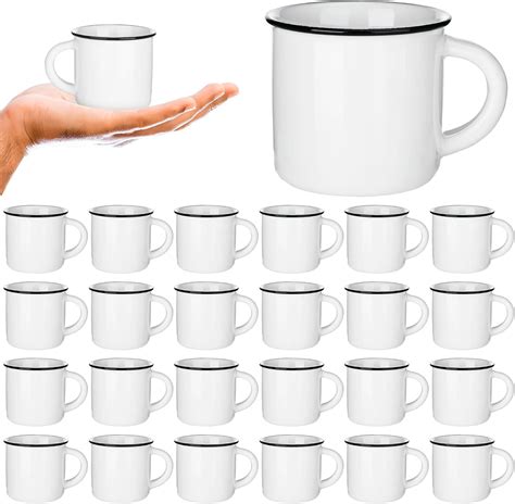 Amazon.com: Uiifan 24 Pcs Ceramic White Coffee Mugs Bulk Vintage ...