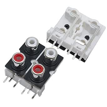 Xiaoyztan 10 Pcs PCB Panel Mount RCA Female Jack Connector Module ...