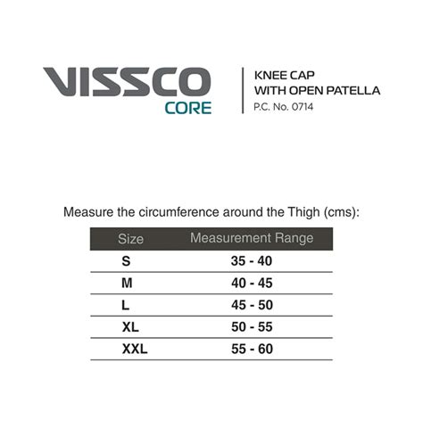 Buy VISSCO CORE KNEE CAP WITH OPEN PATELLA MEDIUM Online & Get Upto 60% ...