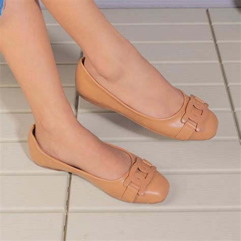 Buy Tan Women's Ballerinas - The Trescros Tan | Tresmode