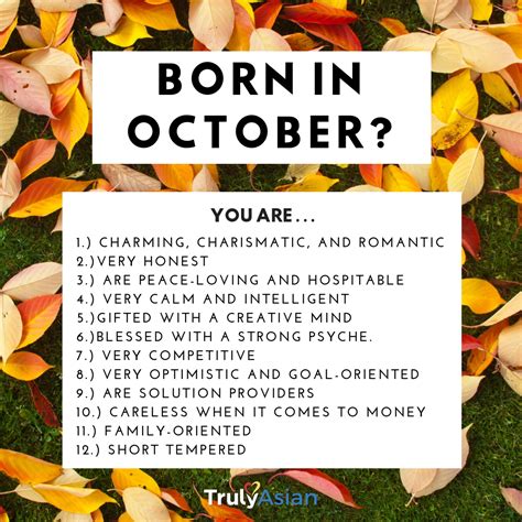 Born in October Quotes and Sayings | Birthday month quotes, October ...