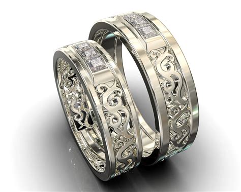 Unique white gold wedding bands 60 photos - Astyledwedding.com