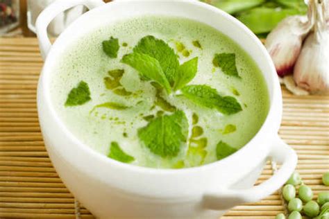 Green Peas and Mint Soup Recipe: How to Make Green Peas and Mint Soup ...