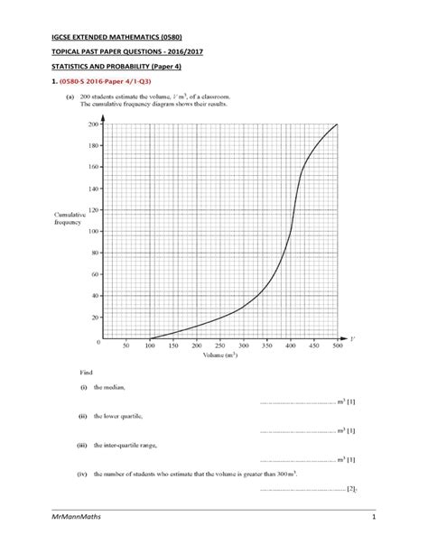 Image result for 6 Statistics & Probability IGCSE Edexcel Math a Tutorial