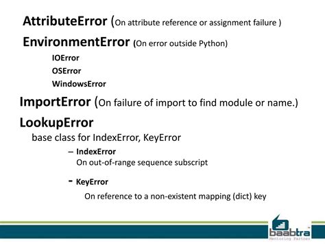 Exceptions in Python PPT 的图像结果