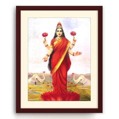 Godness Lakshmi Devi Photo| Laxmi Devi Photo | Framed Wall Art Print ...