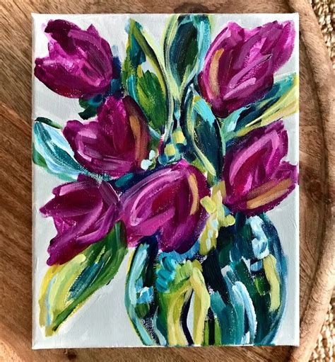 Easy Flower Painting Ideas For Beginners | Best Flower Site