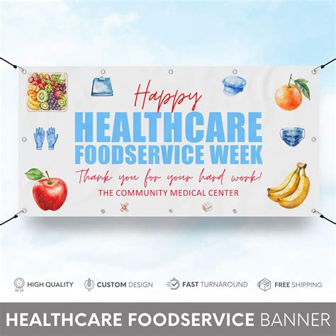 Healthcare Foodservice Workers Week Appreciation Banner, Custom ...
