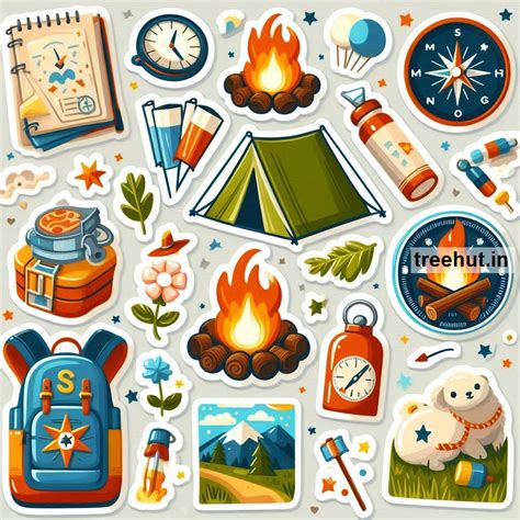 Printable Camping Stickers and 50 Sticker Craft Ideas for Kids and ...