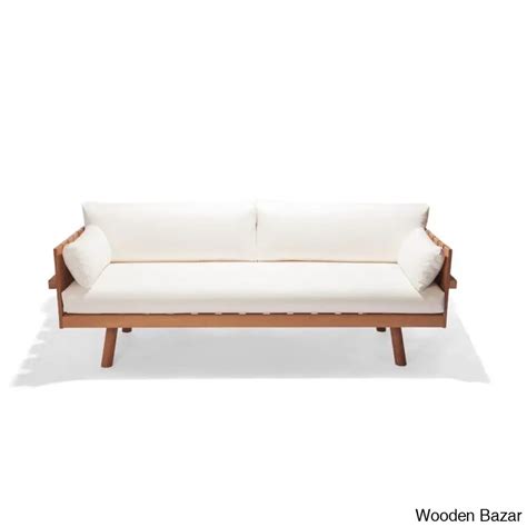 Ruby Solid Wood 3-Seater Couch With Timeless Comfort and Durability in ...