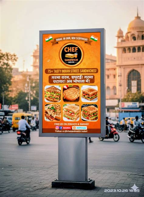 Menu at Chef sandwich Indori, Bhopal