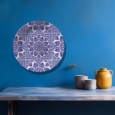 Floral seamless Moroccan Blue Pottery: Buy Premium Quality Decorative ...