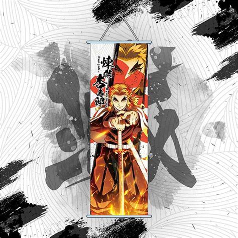 Demon Slayer Rengoku Kyoujurou Demon Slaying Corps Anime Poster Wall S