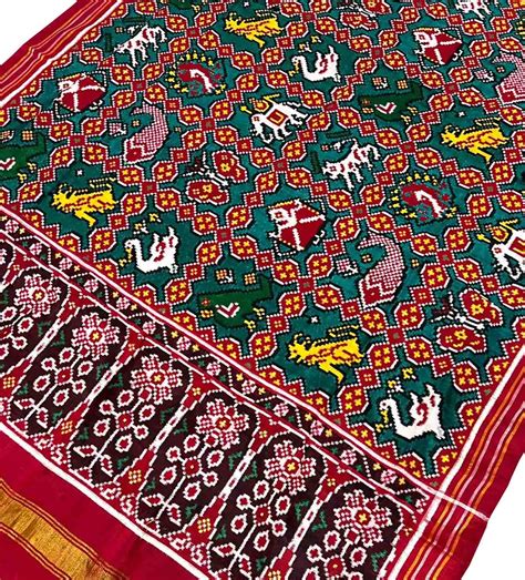 Handloom Double Ikat Patola Silk Dupatta