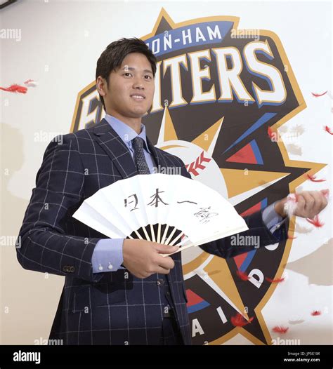 SAPPORO, Japan - Shohei Otani of the Nippon Ham Fighters poses in ...