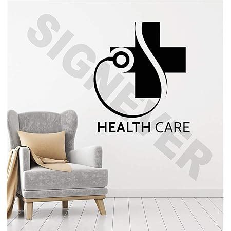 SIGN EVER Doctor Health Care Stethoscope Wall Stickers for Hospital ...