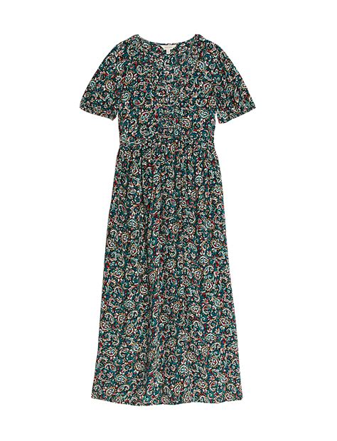 Buy Paisley V-Neck Midaxi Tea Dress at Marks & Spencer