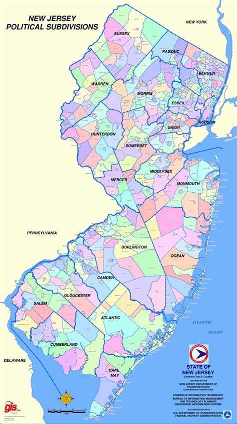Counties Of New Jersey