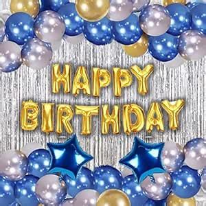 Buy House of Banter Blue Birthday Decorations - Premium Party Set for ...