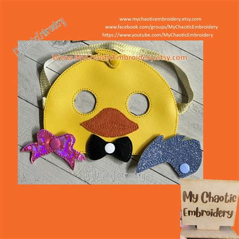 Rubber Ducky Costume Playtime Dressup Halloween Mask for 5x7 Embroidery ...