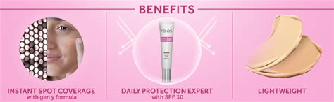POND'S BB+ Cream, Instant Spot Coverage + Natural Glow for Normal Skin ...