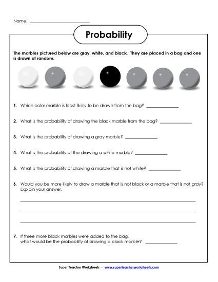 Image result for Math Antics Probability Worksheets