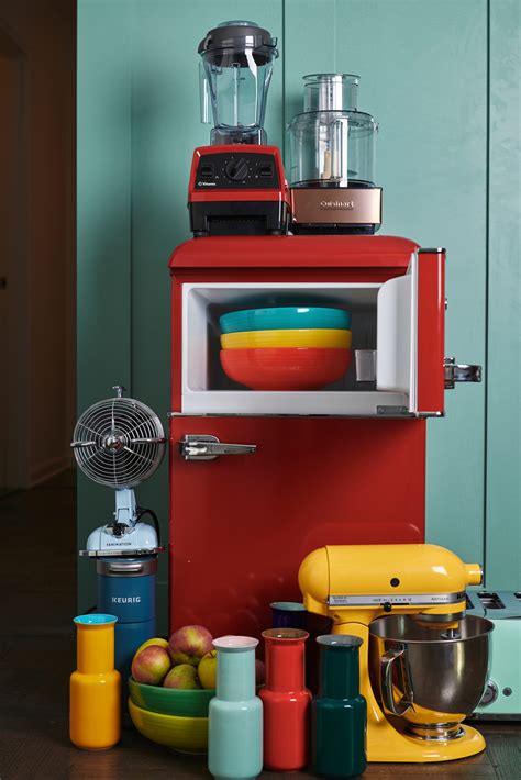 Red Retro Kitchen Appliances