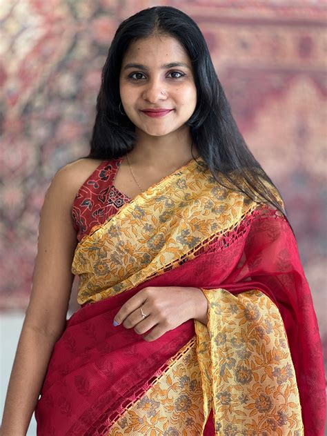 Block Printed Supernet Kota Saree | PF1050 – Aham Designer Boutique