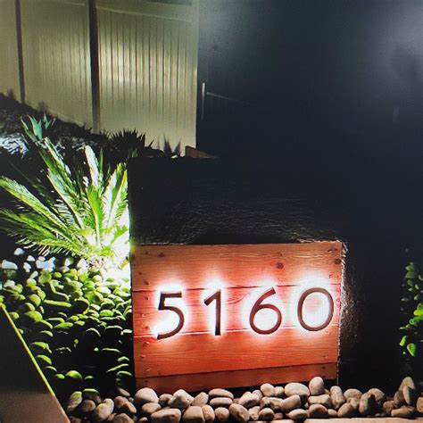 Image result for Lighted House Numbers LED