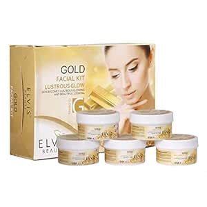 Elvis Beauty Gold Facial Kit - Lustrous Glow, 420 gms : Amazon.in: Beauty