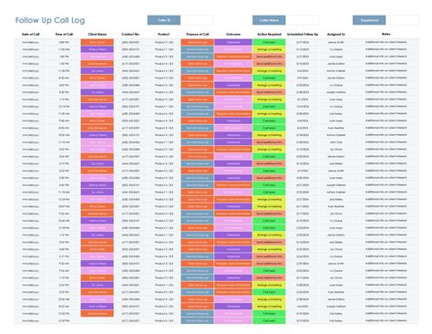 Image result for Call Tracking Sheet Template
