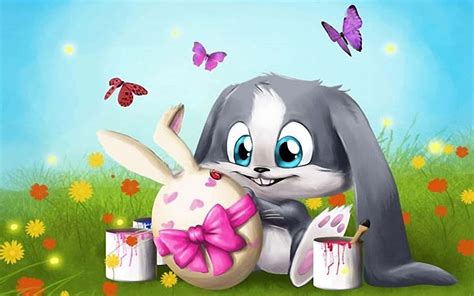 Download Cute Funny Easter Bunny Picture | Wallpapers.com
