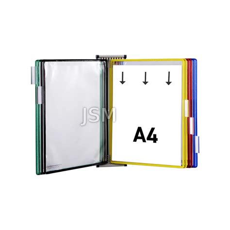 JSMSH Wall Hanging File Organizer - 10 A4 Size Folders for Documents ...