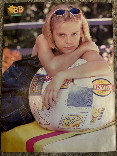 VERY RARE 90s AARON CARTER WITH BEACH BALL TEEN BOP MAGAZINE Clippings ...