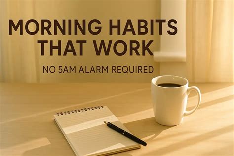 Effective Morning Habits That Boost Your Day's Success